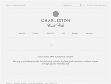 Tablet Screenshot of charlestoncandleworks.com